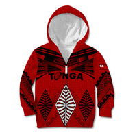 Tonga Rugby Kid Hoodie Proud Tongan Ngatu Kupesi World Cup 2023 No2 - Wonder Print Shop