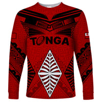 Tonga Rugby Long Sleeve Shirt Proud Tongan Ngatu Kupesi World Cup 2023 No2 - Wonder Print Shop
