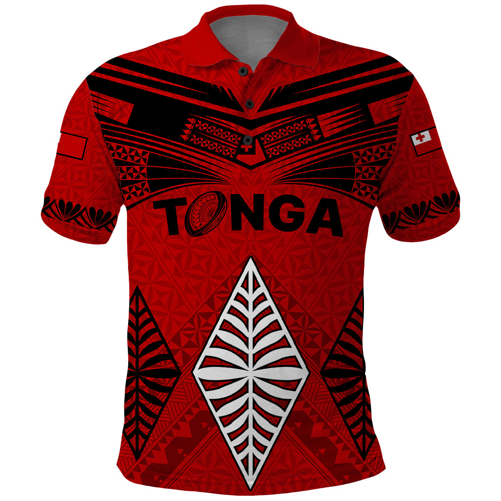 Tonga Rugby Polo Shirt Proud Tongan Ngatu Kupesi World Cup 2023 No2 - Wonder Print Shop
