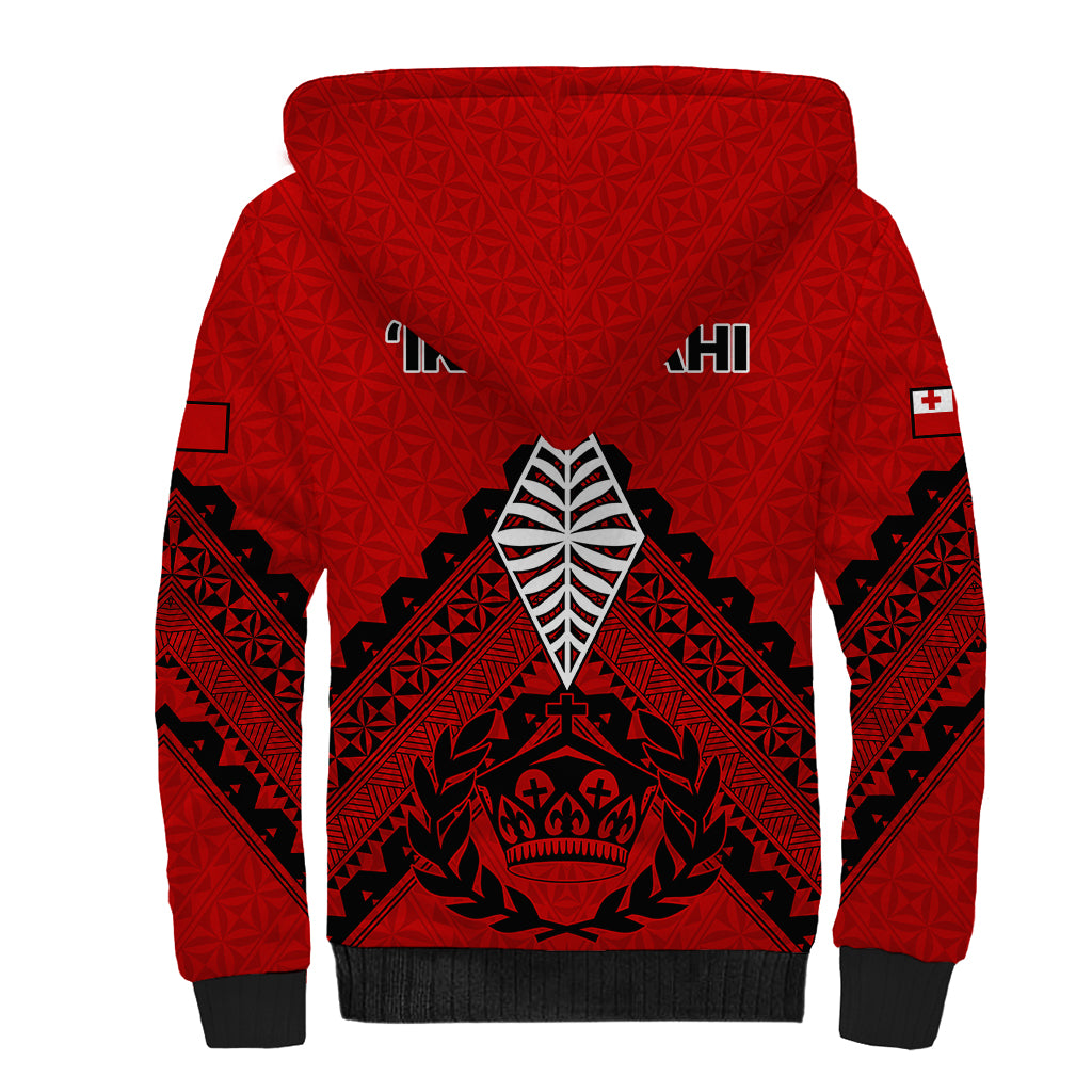 Tonga Rugby Sherpa Hoodie Proud Tongan Ngatu Kupesi World Cup 2023 No2 - Wonder Print Shop