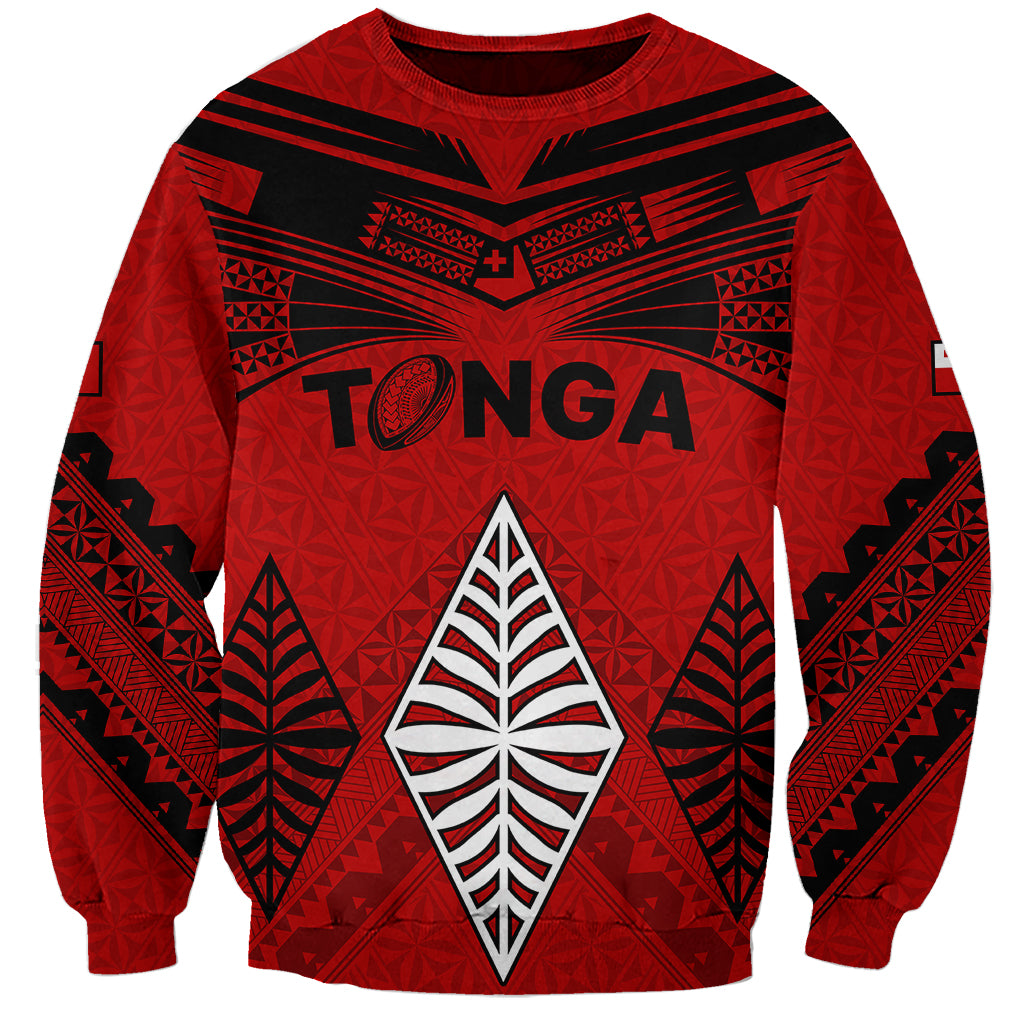Tonga Rugby Sweatshirt Proud Tongan Ngatu Kupesi World Cup 2023 No2 - Wonder Print Shop