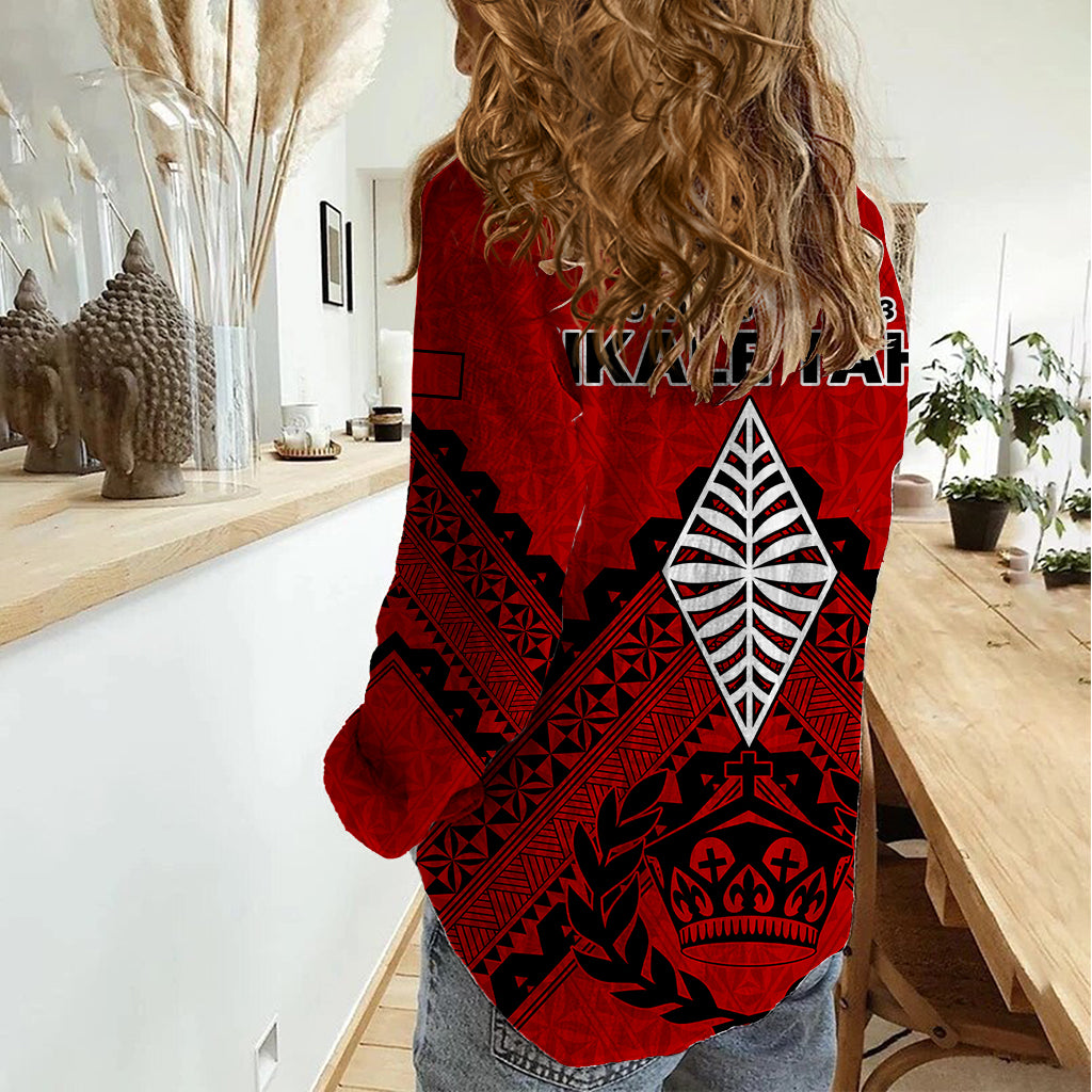 Tonga Rugby Women Casual Shirt Proud Tongan Ngatu Kupesi World Cup 2023 No2 - Wonder Print Shop