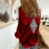 Tonga Rugby Women Casual Shirt Proud Tongan Ngatu Kupesi World Cup 2023 No2 - Wonder Print Shop