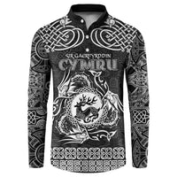 Personalized Carmarthenshire Sir Gaerfyrddin Button Sweatshirt Black Deer Stag Celtic-inspired - Wonder Print Shop