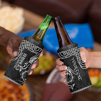 Personalized Carmarthenshire Sir Gaerfyrddin 4 in 1 Can Cooler Tumbler Black Deer Stag Celtic-inspired - Wonder Print Shop