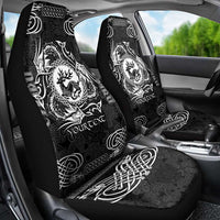 Personalized Carmarthenshire Sir Gaerfyrddin Car Seat Cover Black Deer Stag Celtic-inspired - Wonder Print Shop