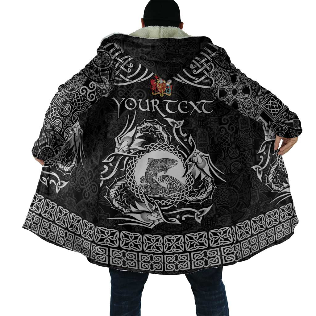 Personalized Carmarthenshire Sir Gaerfyrddin Cloak Black Deer Stag Celtic-inspired - Wonder Print Shop