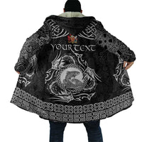 Personalized Carmarthenshire Sir Gaerfyrddin Cloak Black Deer Stag Celtic-inspired - Wonder Print Shop