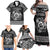 Personalized Carmarthenshire Sir Gaerfyrddin Family Matching Off Shoulder Maxi Dress and Hawaiian Shirt Black Deer Stag Celtic-inspired - Wonder Print Shop