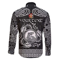 Personalized Carmarthenshire Sir Gaerfyrddin Family Matching Puletasi and Hawaiian Shirt Black Deer Stag Celtic-inspired - Wonder Print Shop