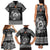 Personalized Carmarthenshire Sir Gaerfyrddin Family Matching Tank Maxi Dress and Hawaiian Shirt Black Deer Stag Celtic-inspired - Wonder Print Shop