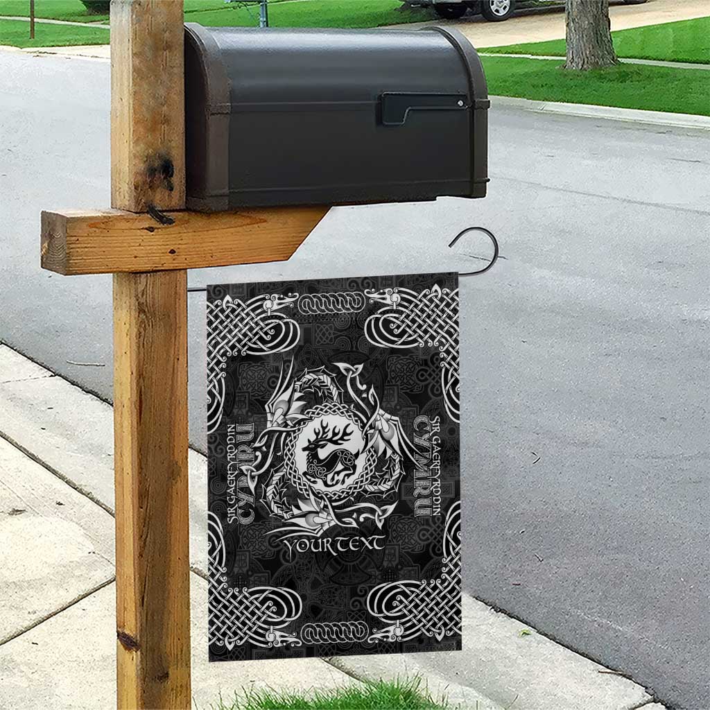 Personalized Carmarthenshire Sir Gaerfyrddin Garden Flag Black Deer Stag Celtic-inspired - Wonder Print Shop