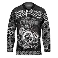 Personalized Carmarthenshire Sir Gaerfyrddin Hockey Jersey Black Deer Stag Celtic-inspired - Wonder Print Shop