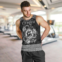 Personalized Carmarthenshire Sir Gaerfyrddin Men Tank Top Black Deer Stag Celtic-inspired - Wonder Print Shop