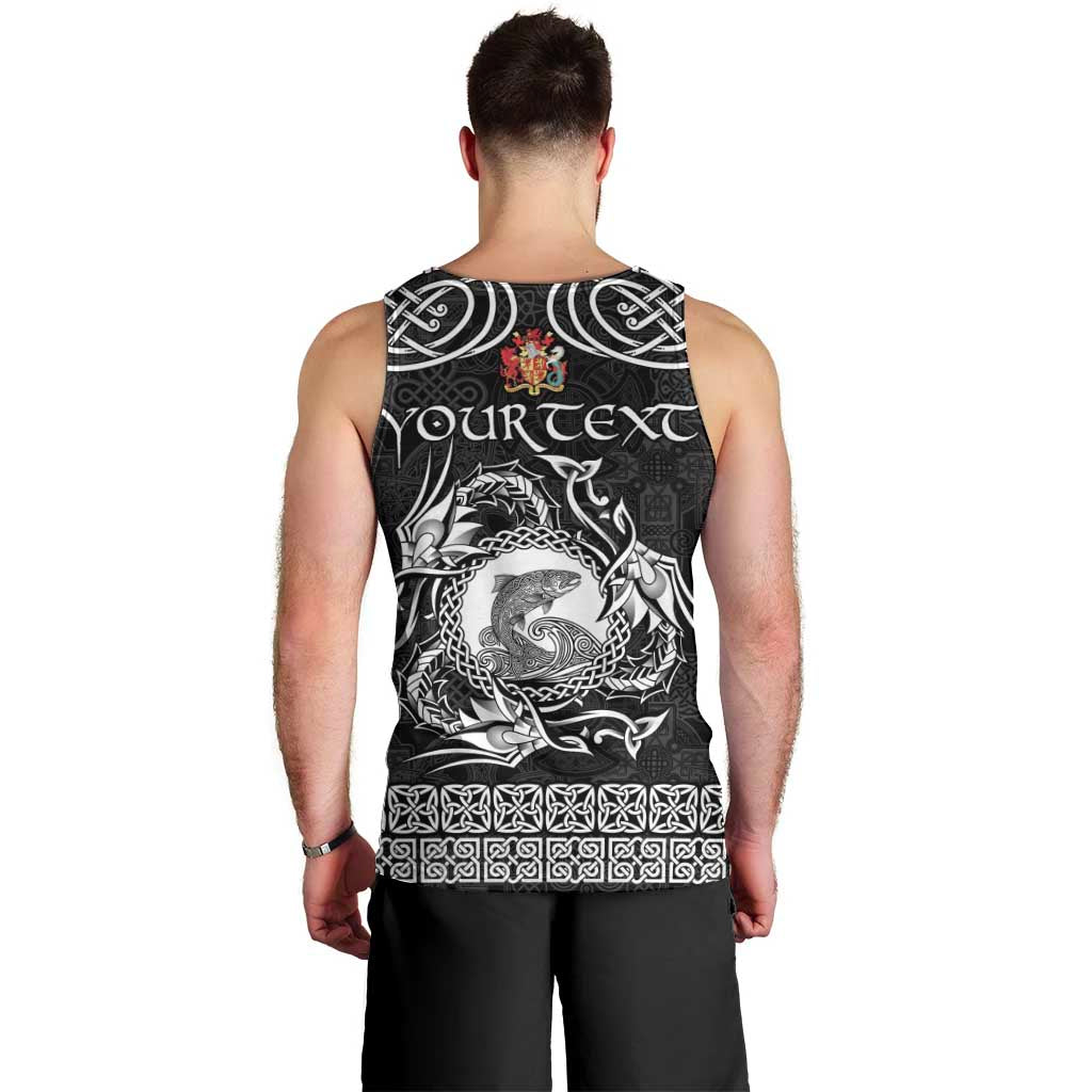 Personalized Carmarthenshire Sir Gaerfyrddin Men Tank Top Black Deer Stag Celtic-inspired - Wonder Print Shop