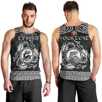 Personalized Carmarthenshire Sir Gaerfyrddin Men Tank Top Black Deer Stag Celtic-inspired - Wonder Print Shop