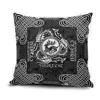 Personalized Carmarthenshire Sir Gaerfyrddin Pillow Cover Black Deer Stag Celtic-inspired - Wonder Print Shop