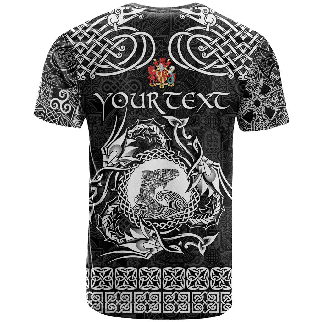 Personalized Carmarthenshire Sir Gaerfyrddin T Shirt Black Deer Stag Celtic-inspired - Wonder Print Shop