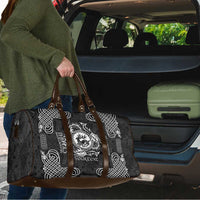 Personalized Carmarthenshire Sir Gaerfyrddin Travel Bag Black Deer Stag Celtic-inspired - Wonder Print Shop