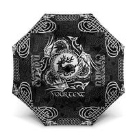 Personalized Carmarthenshire Sir Gaerfyrddin Umbrella Black Deer Stag Celtic-inspired - Wonder Print Shop