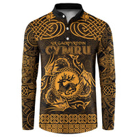 Personalized Carmarthenshire Sir Gaerfyrddin Button Sweatshirt Gold Deer Stag Celtic-inspired - Wonder Print Shop