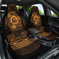 Personalized Carmarthenshire Sir Gaerfyrddin Car Seat Cover Gold Deer Stag Celtic-inspired - Wonder Print Shop
