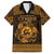 Personalized Carmarthenshire Sir Gaerfyrddin Family Matching Off Shoulder Maxi Dress and Hawaiian Shirt Gold Deer Stag Celtic-inspired - Wonder Print Shop