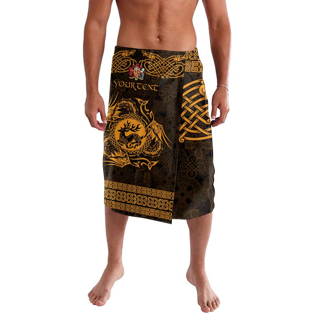 Personalized Carmarthenshire Sir Gaerfyrddin Lavalava Gold Deer Stag Celtic-inspired - Wonder Print Shop