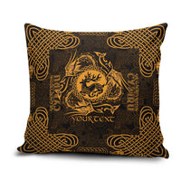 Personalized Carmarthenshire Sir Gaerfyrddin Pillow Cover Gold Deer Stag Celtic-inspired - Wonder Print Shop