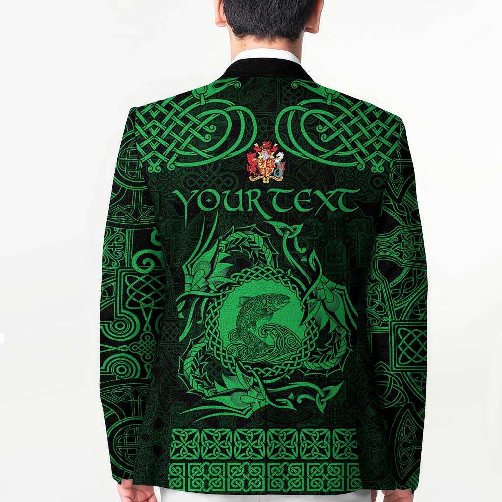 Personalized Carmarthenshire Sir Gaerfyrddin Blazer Green Deer Stag Celtic-inspired - Wonder Print Shop
