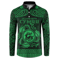 Personalized Carmarthenshire Sir Gaerfyrddin Button Sweatshirt Green Deer Stag Celtic-inspired - Wonder Print Shop