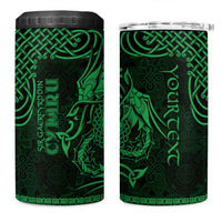 Personalized Carmarthenshire Sir Gaerfyrddin 4 in 1 Can Cooler Tumbler Green Deer Stag Celtic-inspired - Wonder Print Shop