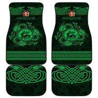 Personalized Carmarthenshire Sir Gaerfyrddin Car Mats Green Deer Stag Celtic-inspired - Wonder Print Shop