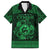 Personalized Carmarthenshire Sir Gaerfyrddin Family Matching Long Sleeve Bodycon Dress and Hawaiian Shirt Green Deer Stag Celtic-inspired - Wonder Print Shop