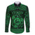 Personalized Carmarthenshire Sir Gaerfyrddin Family Matching Long Sleeve Bodycon Dress and Hawaiian Shirt Green Deer Stag Celtic-inspired - Wonder Print Shop