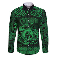 Personalized Carmarthenshire Sir Gaerfyrddin Family Matching Mermaid Dress and Hawaiian Shirt Green Deer Stag Celtic-inspired - Wonder Print Shop