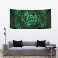 Personalized Carmarthenshire Sir Gaerfyrddin Tapestry Green Deer Stag Celtic-inspired - Wonder Print Shop