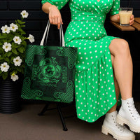 Personalized Carmarthenshire Sir Gaerfyrddin Tote Bag Green Deer Stag Celtic-inspired - Wonder Print Shop