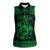 Personalized Carmarthenshire Sir Gaerfyrddin Women Sleeveless Polo Shirt Green Deer Stag Celtic-inspired - Wonder Print Shop