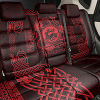 Personalized Carmarthenshire Sir Gaerfyrddin Back Car Seat Cover Red Deer Stag Celtic-inspired - Wonder Print Shop