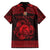 Personalized Carmarthenshire Sir Gaerfyrddin Family Matching Long Sleeve Bodycon Dress and Hawaiian Shirt Red Deer Stag Celtic-inspired - Wonder Print Shop