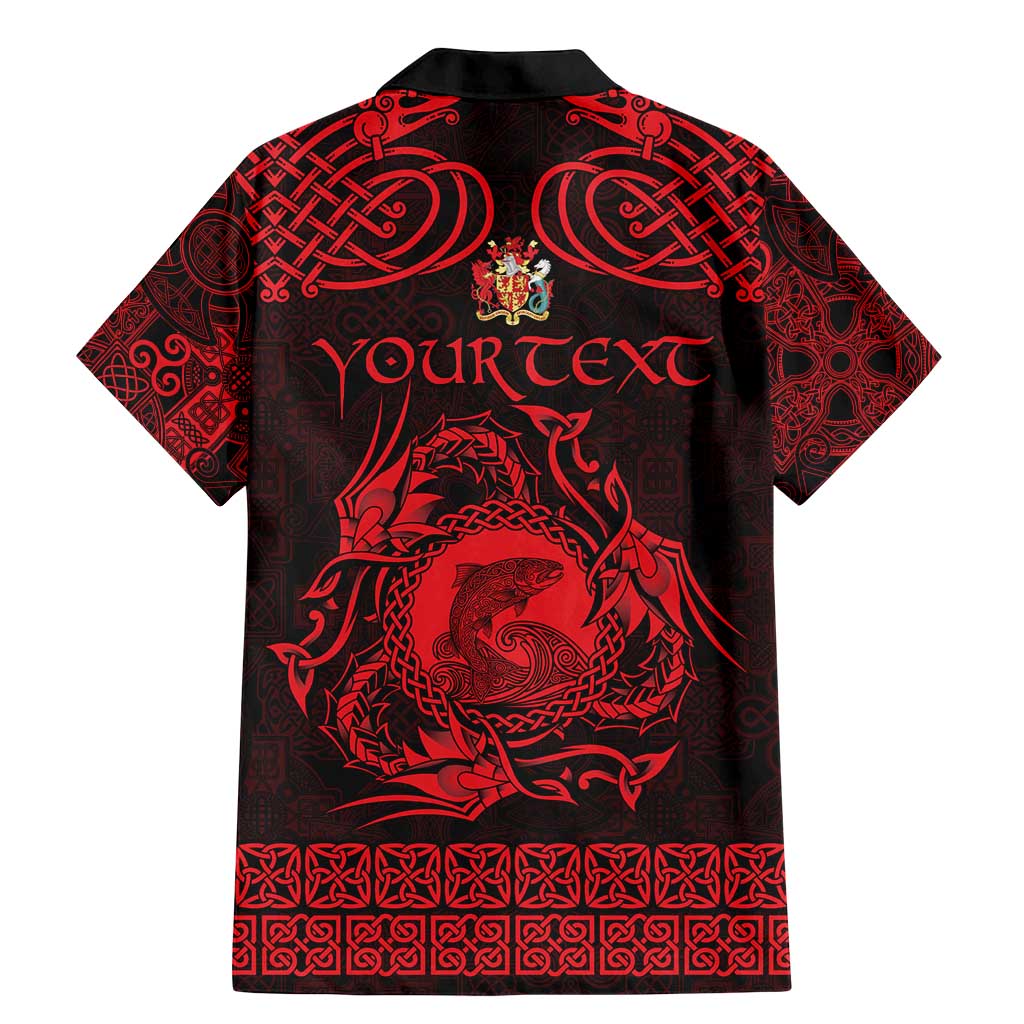 Personalized Carmarthenshire Sir Gaerfyrddin Family Matching Mermaid Dress and Hawaiian Shirt Red Deer Stag Celtic-inspired - Wonder Print Shop