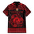 Personalized Carmarthenshire Sir Gaerfyrddin Family Matching Mermaid Dress and Hawaiian Shirt Red Deer Stag Celtic-inspired - Wonder Print Shop