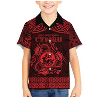 Personalized Carmarthenshire Sir Gaerfyrddin Family Matching Mermaid Dress and Hawaiian Shirt Red Deer Stag Celtic-inspired - Wonder Print Shop