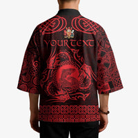 Personalized Carmarthenshire Sir Gaerfyrddin Kimono Red Deer Stag Celtic-inspired - Wonder Print Shop