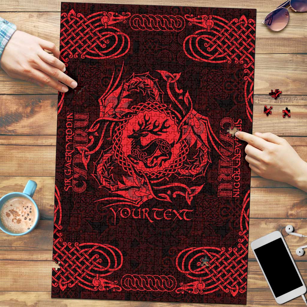 Personalized Carmarthenshire Sir Gaerfyrddin Puzzle Red Deer Stag Celtic-inspired - Wonder Print Shop