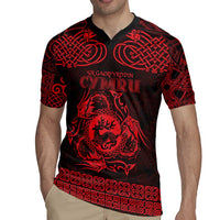 Personalized Carmarthenshire Sir Gaerfyrddin Rugby Jersey Red Deer Stag Celtic-inspired - Wonder Print Shop