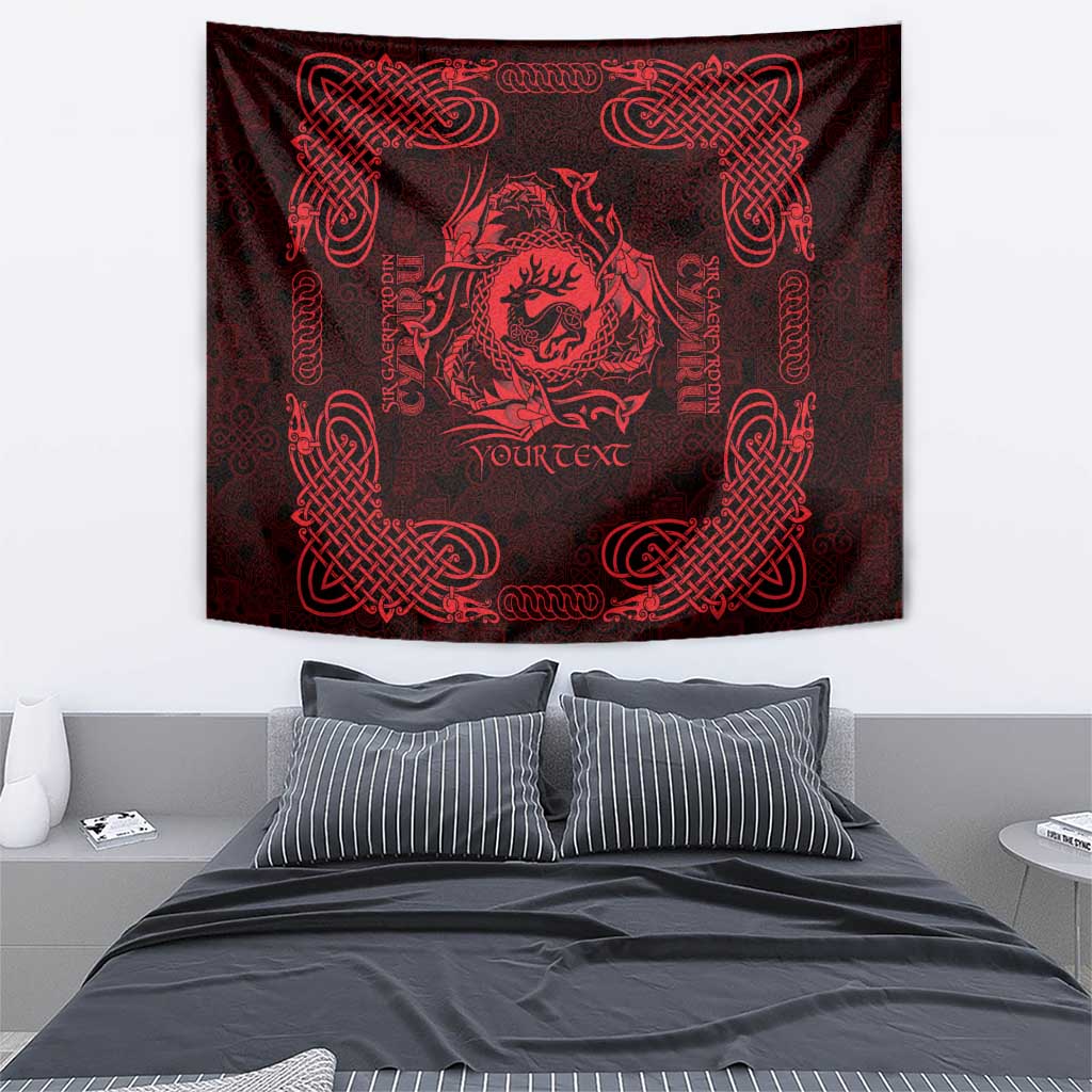 Personalized Carmarthenshire Sir Gaerfyrddin Tapestry Red Deer Stag Celtic-inspired - Wonder Print Shop