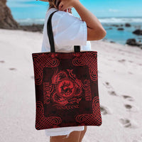 Personalized Carmarthenshire Sir Gaerfyrddin Tote Bag Red Deer Stag Celtic-inspired - Wonder Print Shop