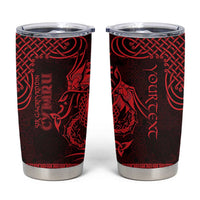 Personalized Carmarthenshire Sir Gaerfyrddin Tumbler Cup Red Deer Stag Celtic-inspired - Wonder Print Shop